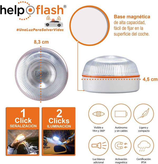 Luz de emergencia "Help Flash" homologada