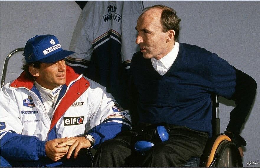 Frank Williams y Ayrton Senna