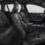 V60, Leather Fine Nappa Perforated Charcoal in Charcoal interior